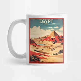 Pyramids of Giza Egypt Vintage Travel Mug